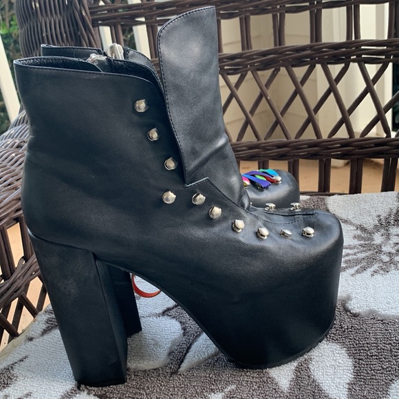 UNIF Platform Boots 100% Leather - Picture 7 of 16